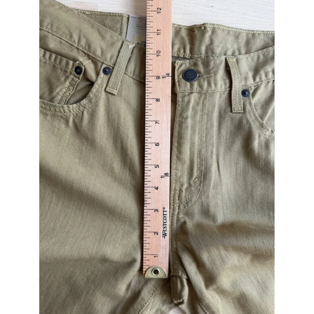 Levis Mens Brown Denim Pants Straight Leg 28x30 inseam: 29